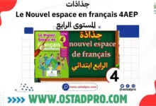 جذاذات Le Nouvel espace en français 4AEP المستوى الرابع