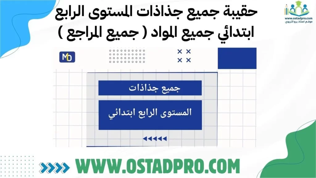 حقيبة جميع جذاذات المستوى الرابع